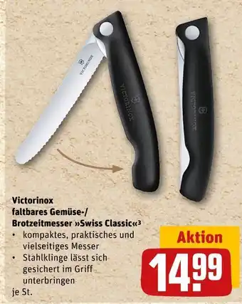 REWE Victorinox faltbares gemüse-/brotzeitmesser swiss classic Angebot