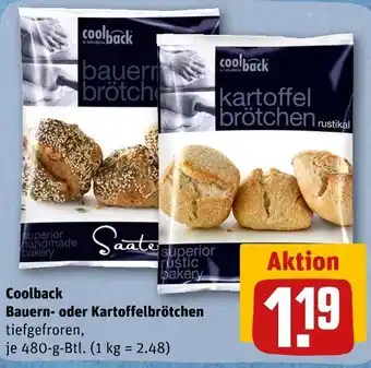 REWE Coolback bauern- oder kartoffelbrötchen Angebot