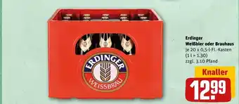 REWE Erdinger weißbier oder brauhaus Angebot