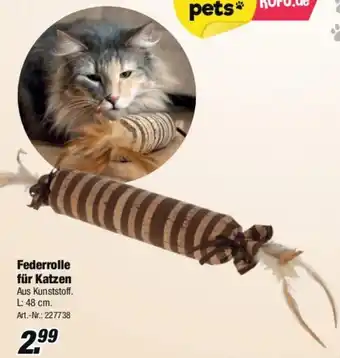 Rofu Kinderland Federrolle für Katzen Angebot