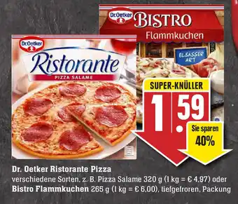 Edeka Dr. Oetker Ristorante Pizza  320g oder Bistro Flammkuchen 265g Angebot