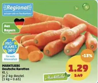 PENNY Marktliebe Deutsche Karotten 2 kg Beutel Angebot