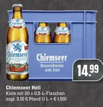 Edeka Chiemseer Hell 20x0,5L Angebot