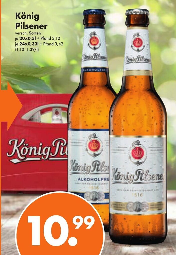 Fabelhafte Knig Pilsener Angebot Bild