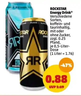 PENNY Rockstar Energy Drink 0,5 Liter Dose Angebot