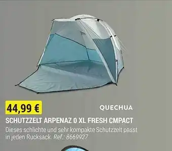 Decathlon Quechua schutzzelt arpenaz o xl fresh compact Angebot