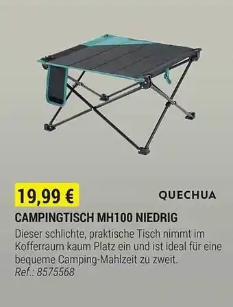 Decathlon Quechua campingtisch mh100 niedrig Angebot