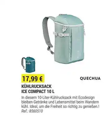 Decathlon Quechua kühlrucksack ice compact Angebot