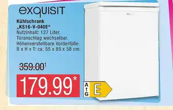 Marktkauf Exquisit kühlschrank „ks16-v-040e“ Angebot