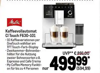 METRO Melitta kaffeevollautomat ci touch f630-101 Angebot