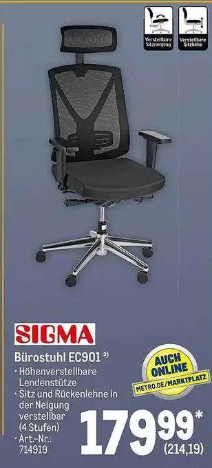 METRO Sigma bürostuhl ec901 Angebot