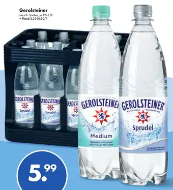 Trink und Spare Gerolsteiner Mineralwasser 12*1L Angebot