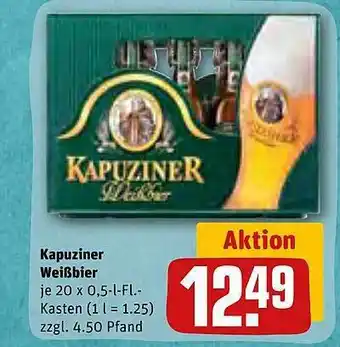 REWE Kapuziner weißbier Angebot