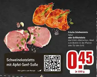 REWE Frische stielkoteletts oder grillkoteletts Angebot