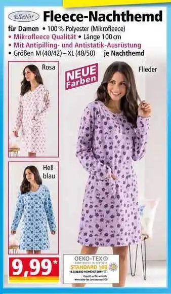 Norma Fleece-Nachthemd Angebot