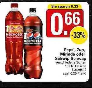 WEZ Pepsi, 7up, mirinda oder schwip schwap Angebot