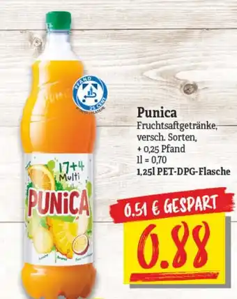 NP Discount Punica Fruchtsaftgetränk 1,25 L PET DPG Flasche Angebot