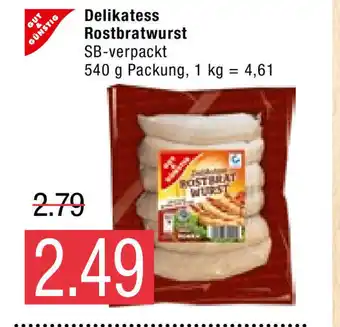 Marktkauf Delikatess Rostbratwurst 540 g Angebot