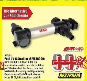 B1 Discount Baumarkt Pool uv-c strahler „spu 36000“ Angebot