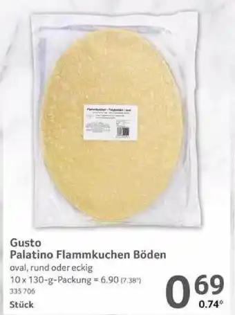 Selgros Gusto palatino flammkuchen böden Angebot