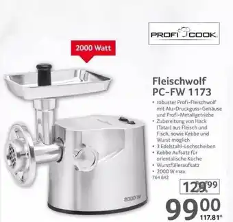 Selgros Profi cook fleischworlf pc-fw 1173 Angebot