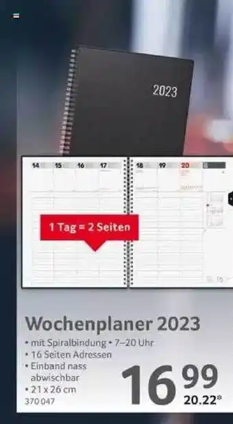 Selgros Wochenplaner 2023 Angebot