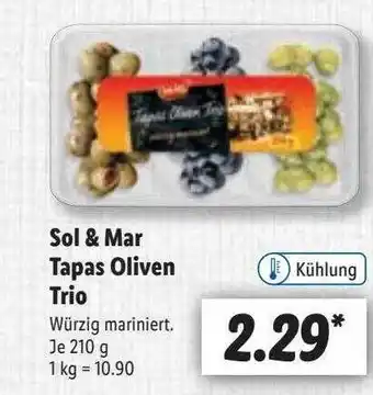 Lidl Sol & mar tapas oliven trio Angebot