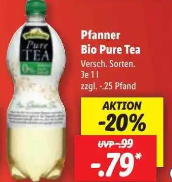 Lidl Pfanner bio pure tea Angebot