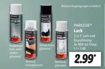 Lidl Parkside lack Angebot