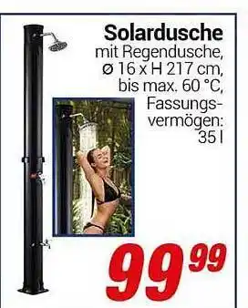 CENTERSHOP Solardusche Angebot