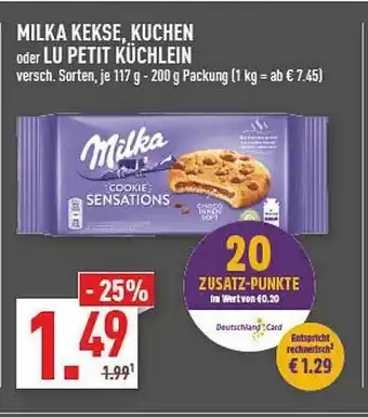 Marktkauf Milka kekse, kuchen oder lu petit küchlein Angebot