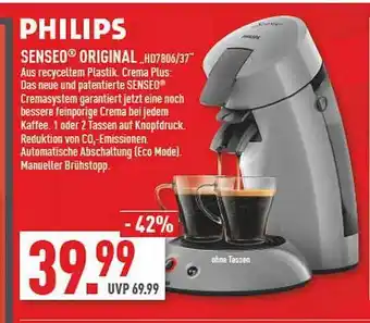 Marktkauf Philips senseo original Angebot