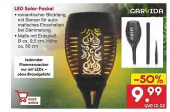 Netto Marken-Discount Led solar-fackel garvida Angebot