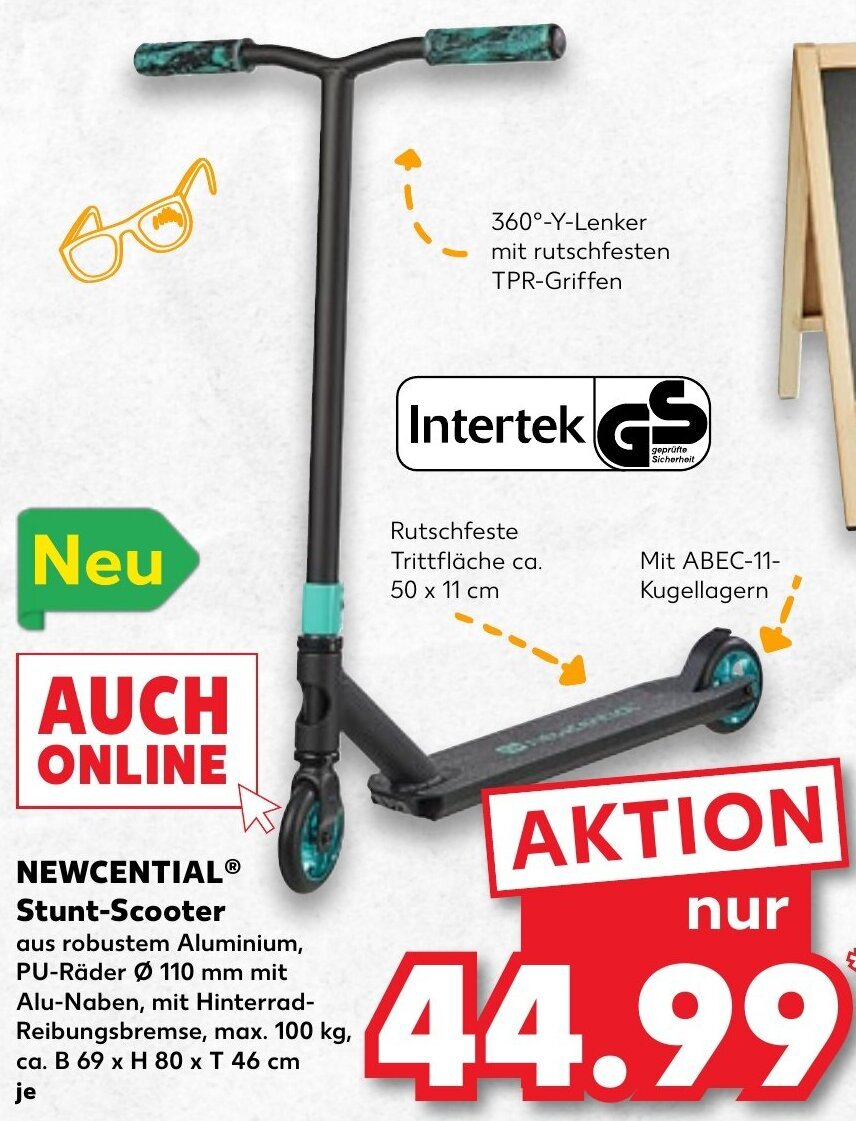 Newcential Stunt Scooter Angebot bei Kaufland