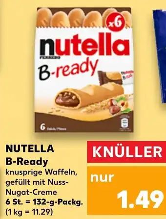 Kaufland Nutella B-Ready 132 g Packg. Angebot