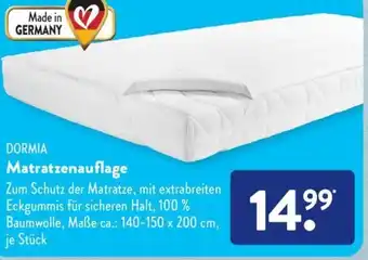 Aldi Süd Dormia Matratzenauflage Angebot