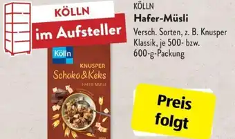 Aldi Süd Kölln Hafer Müsli 500-600 g Packung Angebot