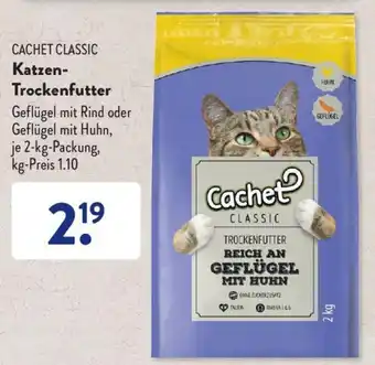 Aldi Süd Cachet Classic Katzen Trockenfutter 2 kg Packung Angebot