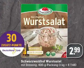 Edeka Schwarzwaldhof Wurstsalat 400g Angebot