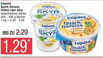 Marktkauf Exquisa Quark Genuss, Fitline o. Skyr 400-500g Angebot