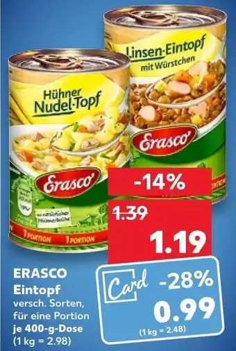 Kaufland Erasco Eintopf 400 g Dose Angebot