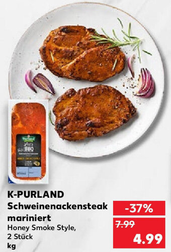 Kaufland K-Purland Schweinenackensteak mariniert Angebot