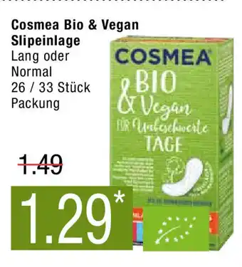 Marktkauf Cosmea Bio & Vegan Slipeinlagen 26/33st Angebot