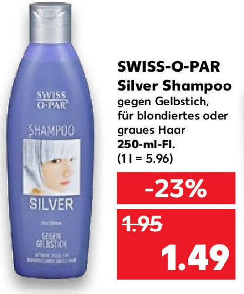 SwissOPar Silver Shampoo 250 ml Fl. Angebot bei Kaufland