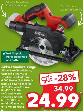 Kaufland my project Akku Handkreissäge Angebot