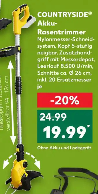 Kaufland Countryside Akku Rasentrimmer Angebot