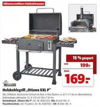 Hagebau Mr. Gardener Holzkohlegrill ,,Ottawa XXL P" Angebot