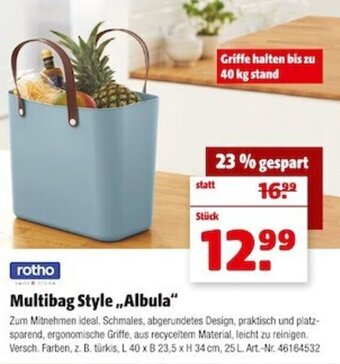 Hagebau rotho Multibag Style ,,Albula" Angebot