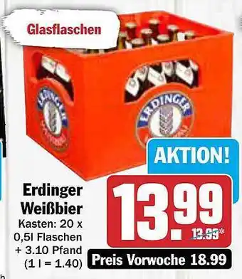 AEZ Erdinger weißbier Angebot