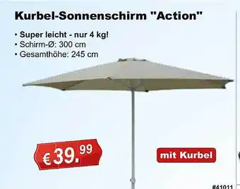 Stabilo Fachmarkt Kurbel-sonnenschirm Angebot